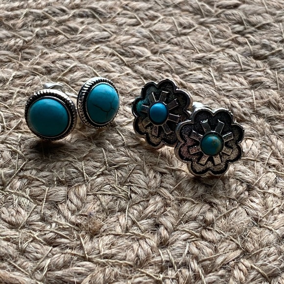 Jewelry Vintage Style Turquoise Stud Earrings Poshmark